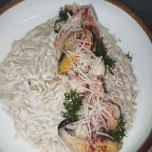 Орзо с морепродуктами